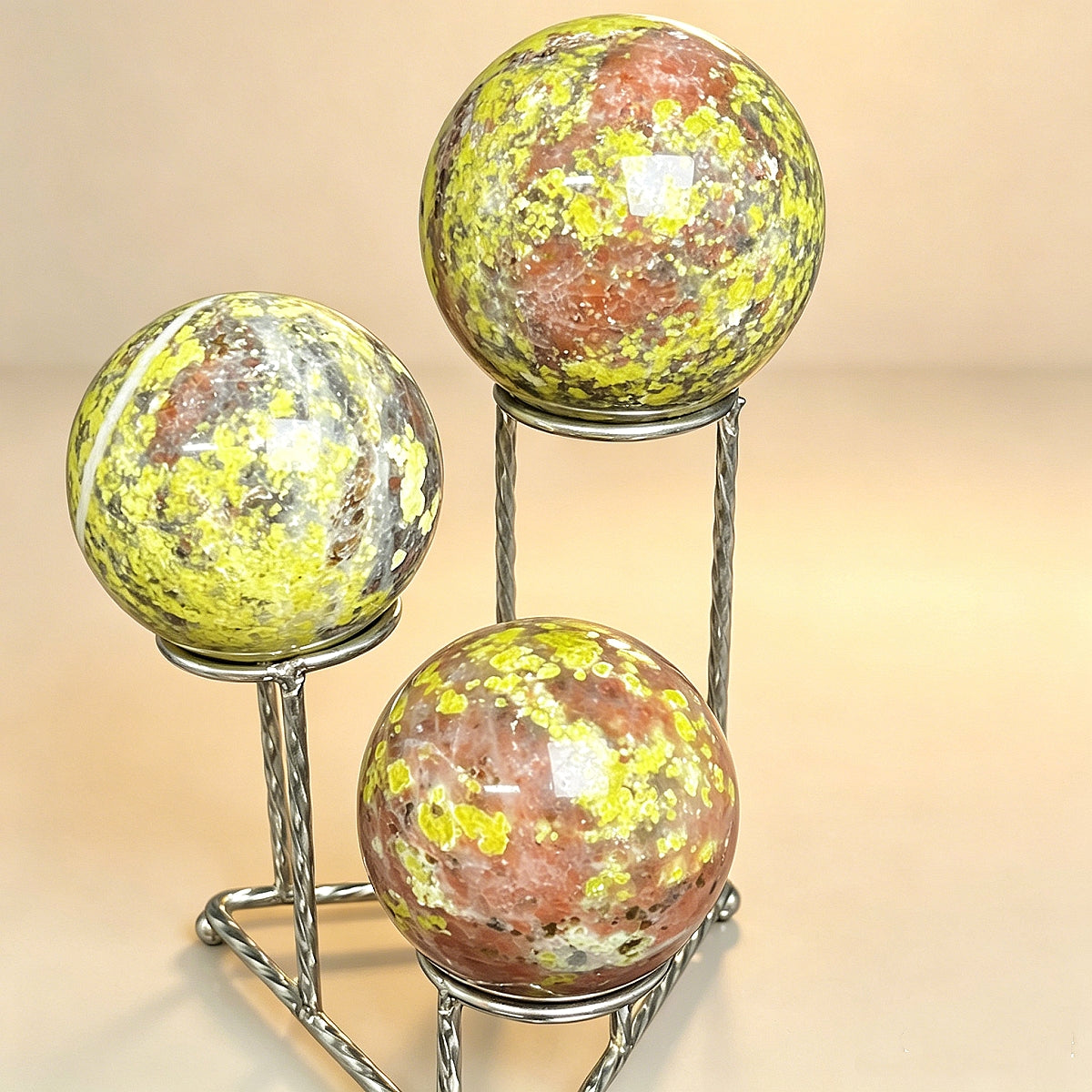 Natural Lotus tourmaline ball Heal ing Gemstone Home Decor
