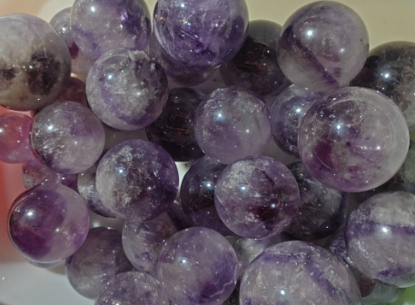 Natural Amethyst Cluster Crystal Sphere Crystal Ball Heal ing Gemstone Home Decor