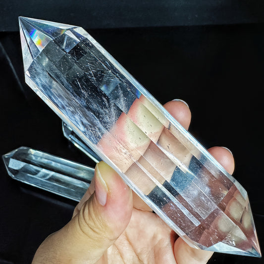 Smelting stone double pointed column Heal ing Gemstone Home Decor