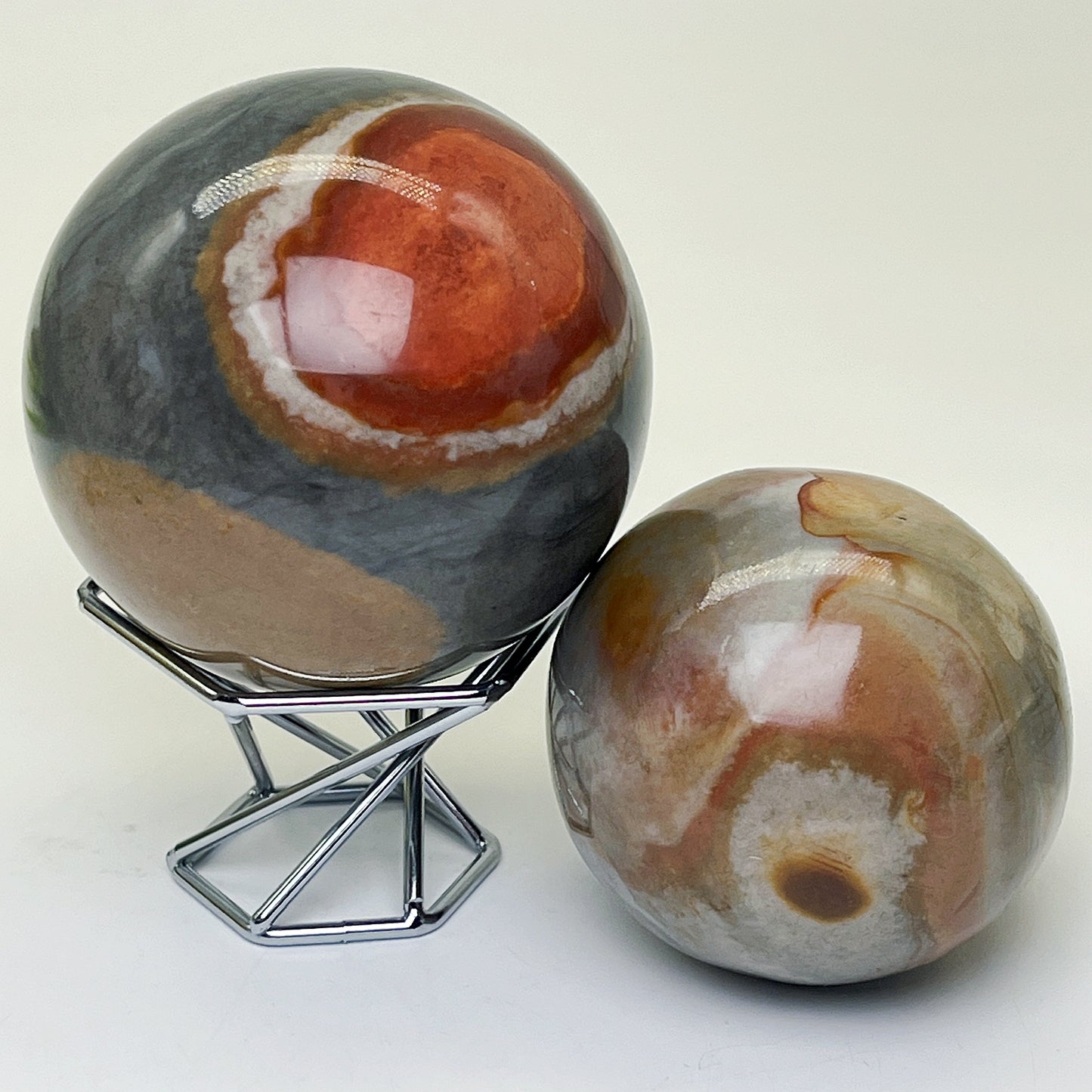 Natural Ocean Stone Ball Heal ing Gemstone Home Decor