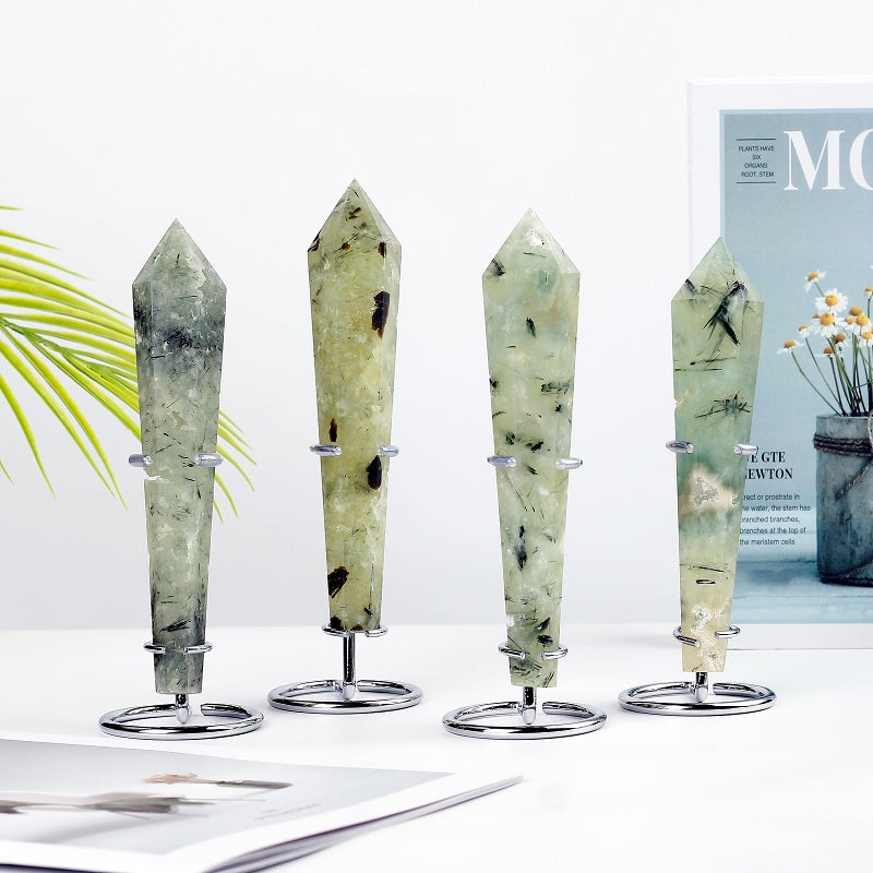 Natural Grape stone scepter  Heal ing Gemstone Home Decor