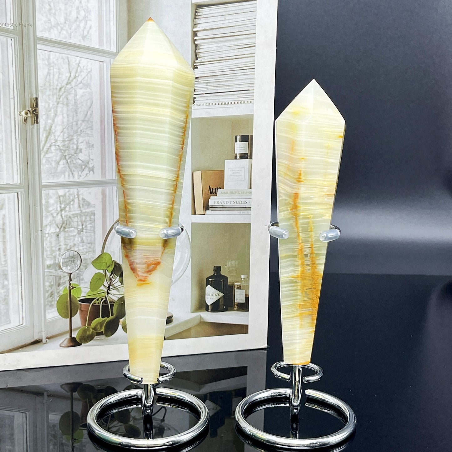 Natural Afghan Jade Scepter Heal ing Gemstone Home Decor