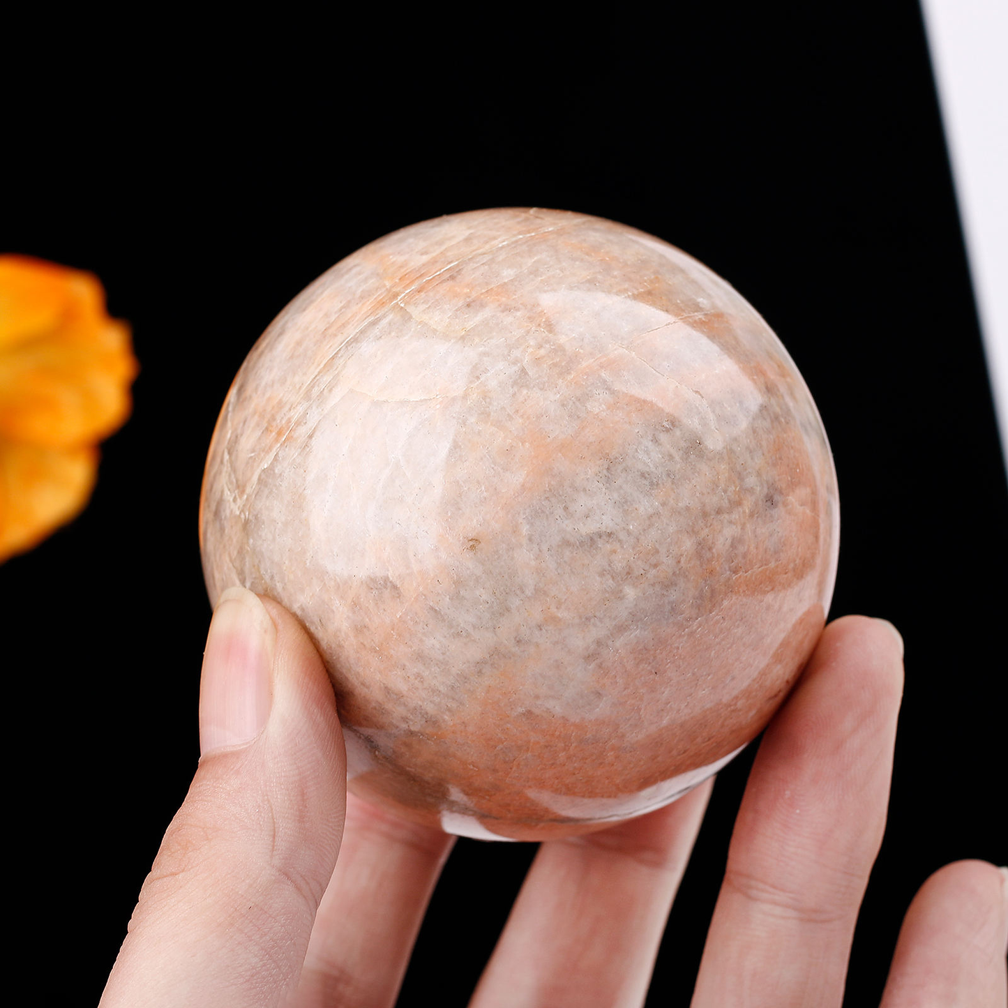 Moonlight Sphere Polished Crystal Ball for Meditation & Energy