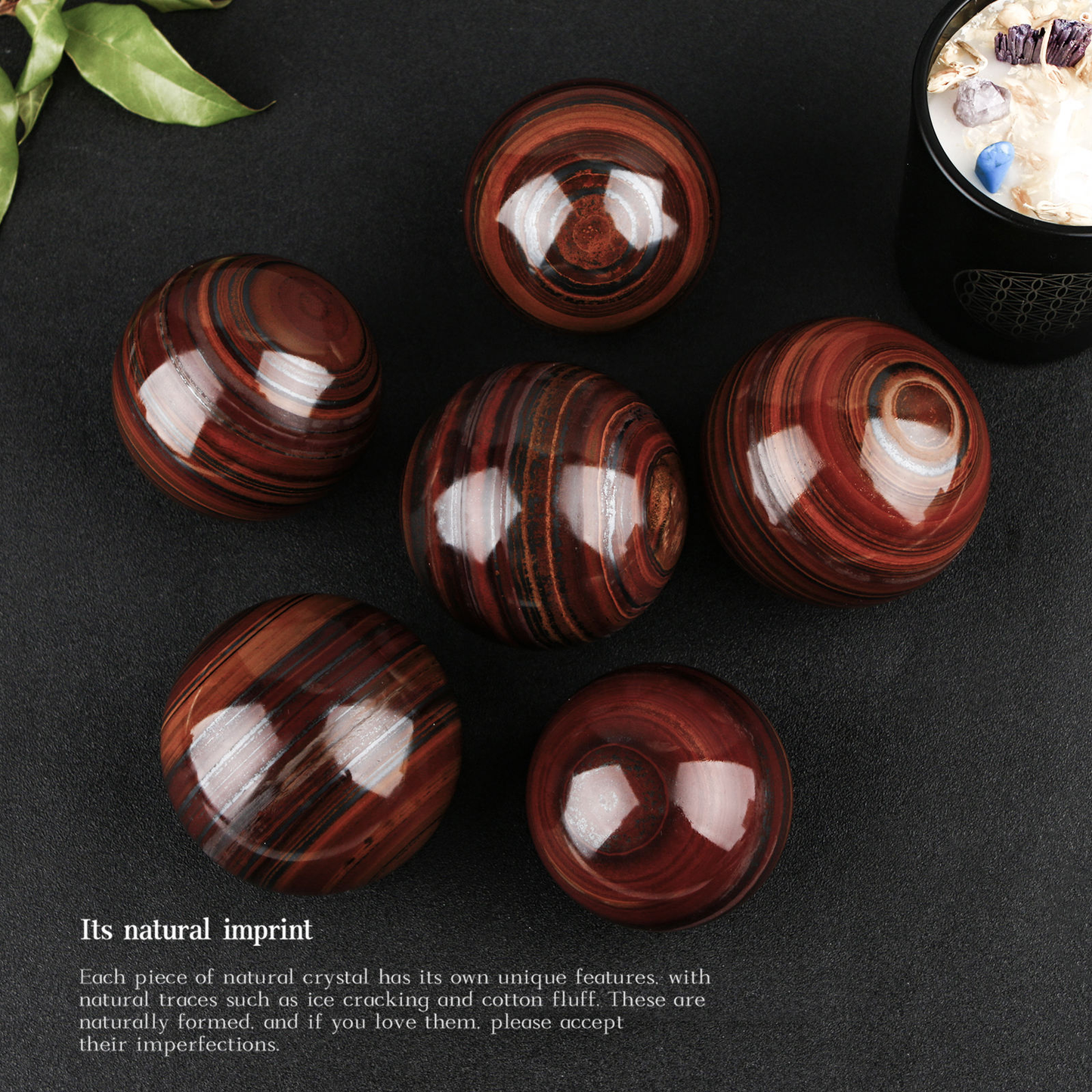 Natural Tiger Eye Crystal Ball Feng Shui Sphere for Home Decoration