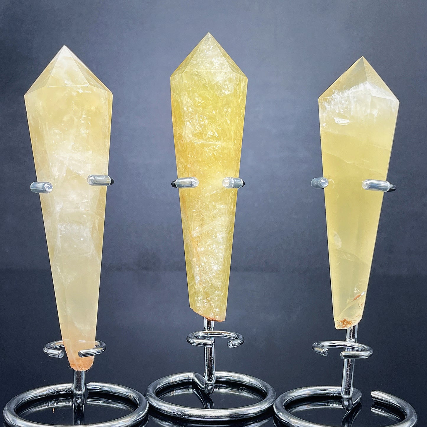 Natural Citrine scepter Heal ing Gemstone Home Decor