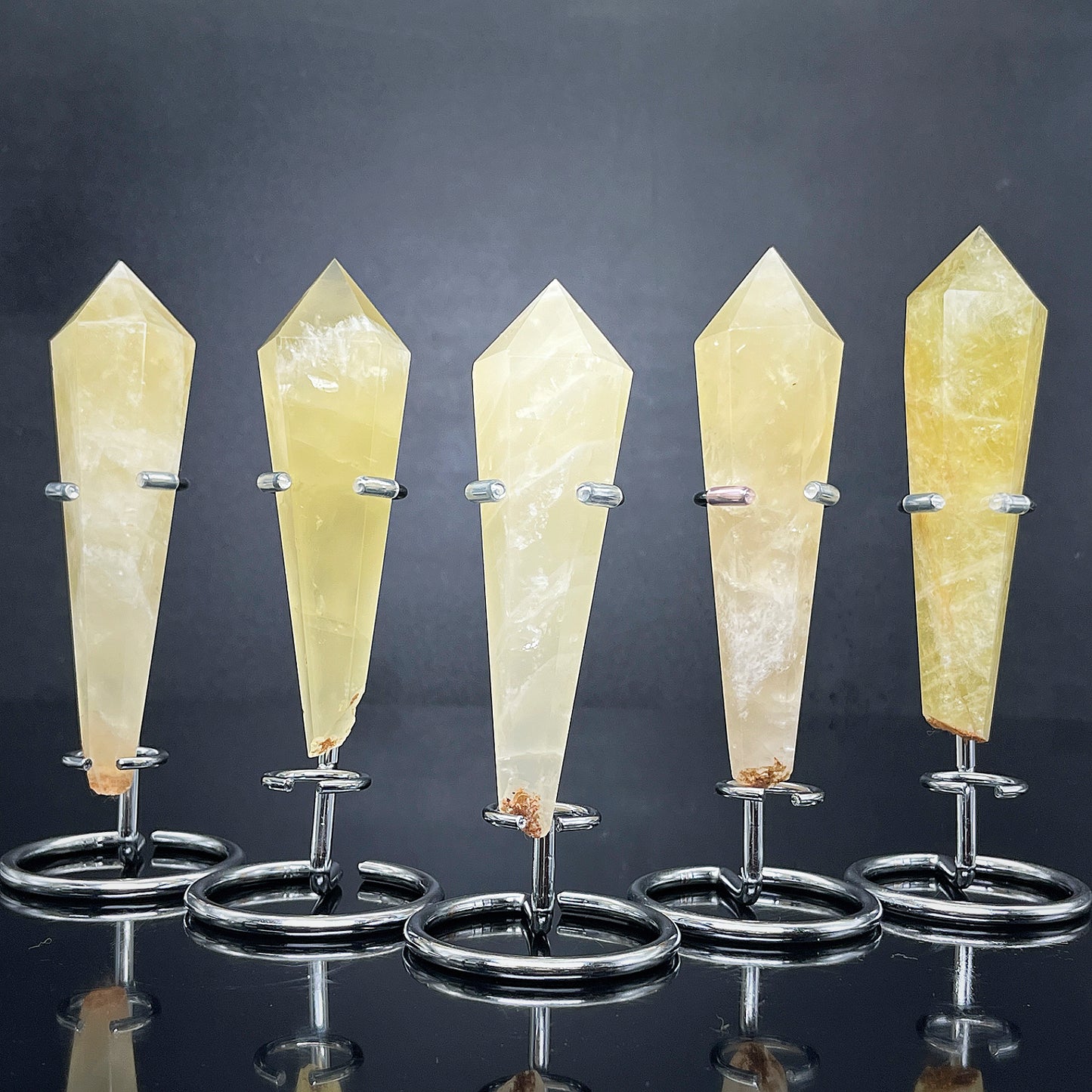 Natural Citrine scepter Heal ing Gemstone Home Decor