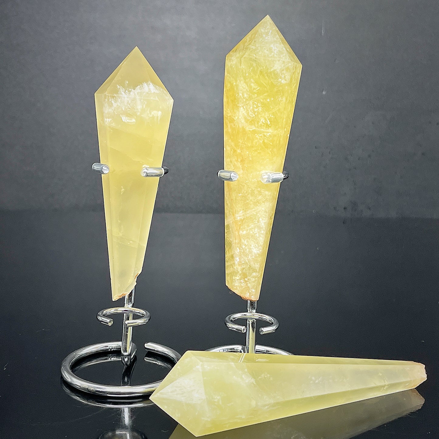 Natural Citrine scepter Heal ing Gemstone Home Decor