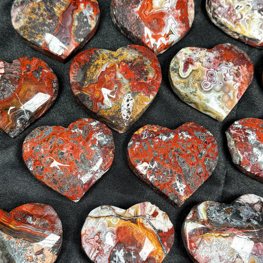 Natural Red Mexican Agate Love Heal ing Gemstone Home Decor