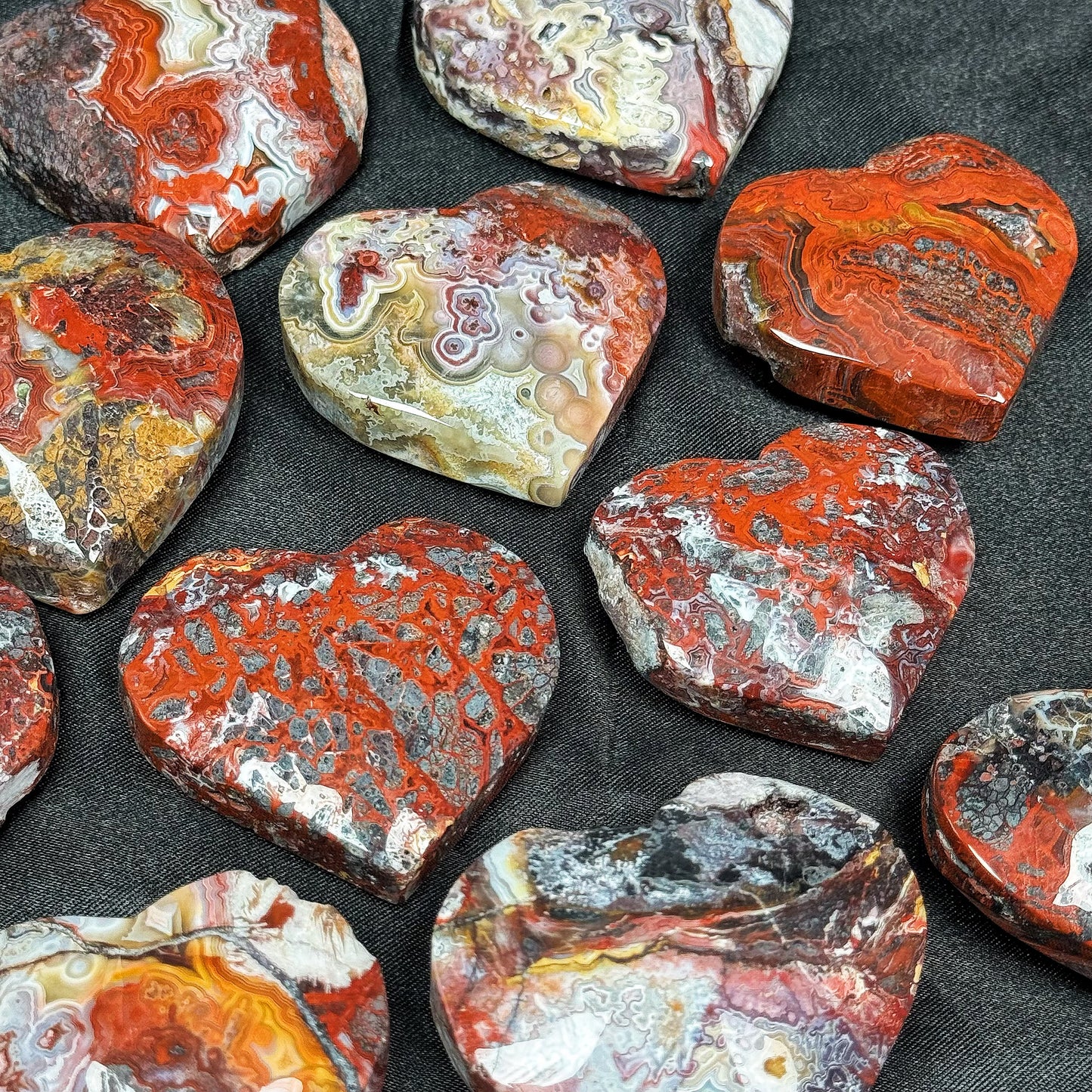 Natural Red Mexican Agate Love Heal ing Gemstone Home Decor
