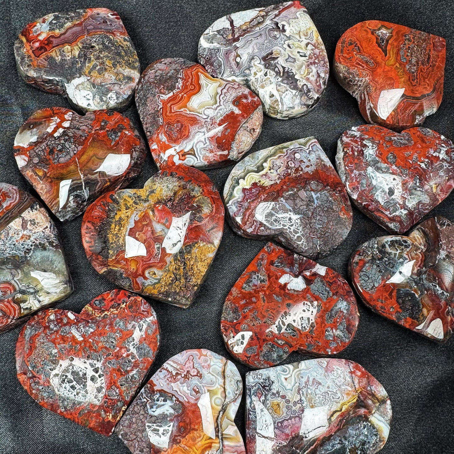 Natural Red Mexican Agate Love Heal ing Gemstone Home Decor