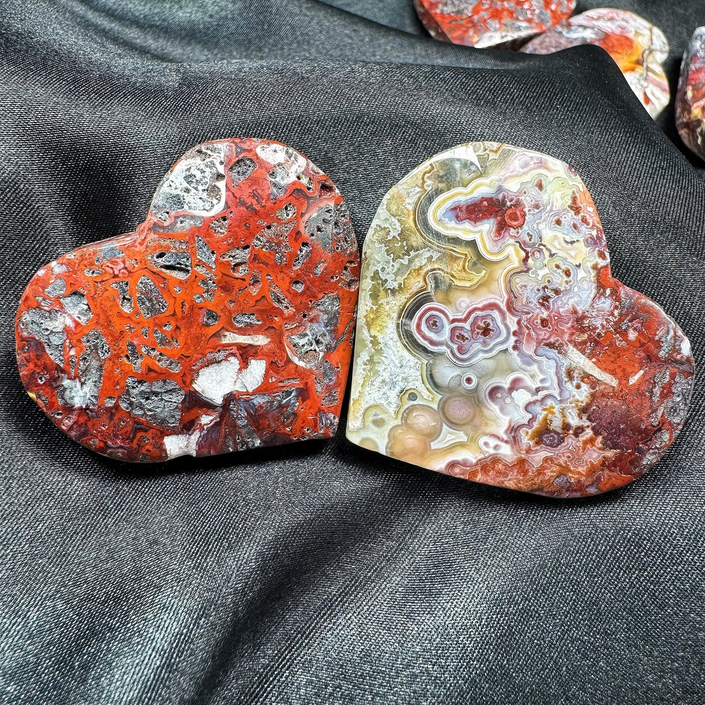 Natural Red Mexican Agate Love Heal ing Gemstone Home Decor