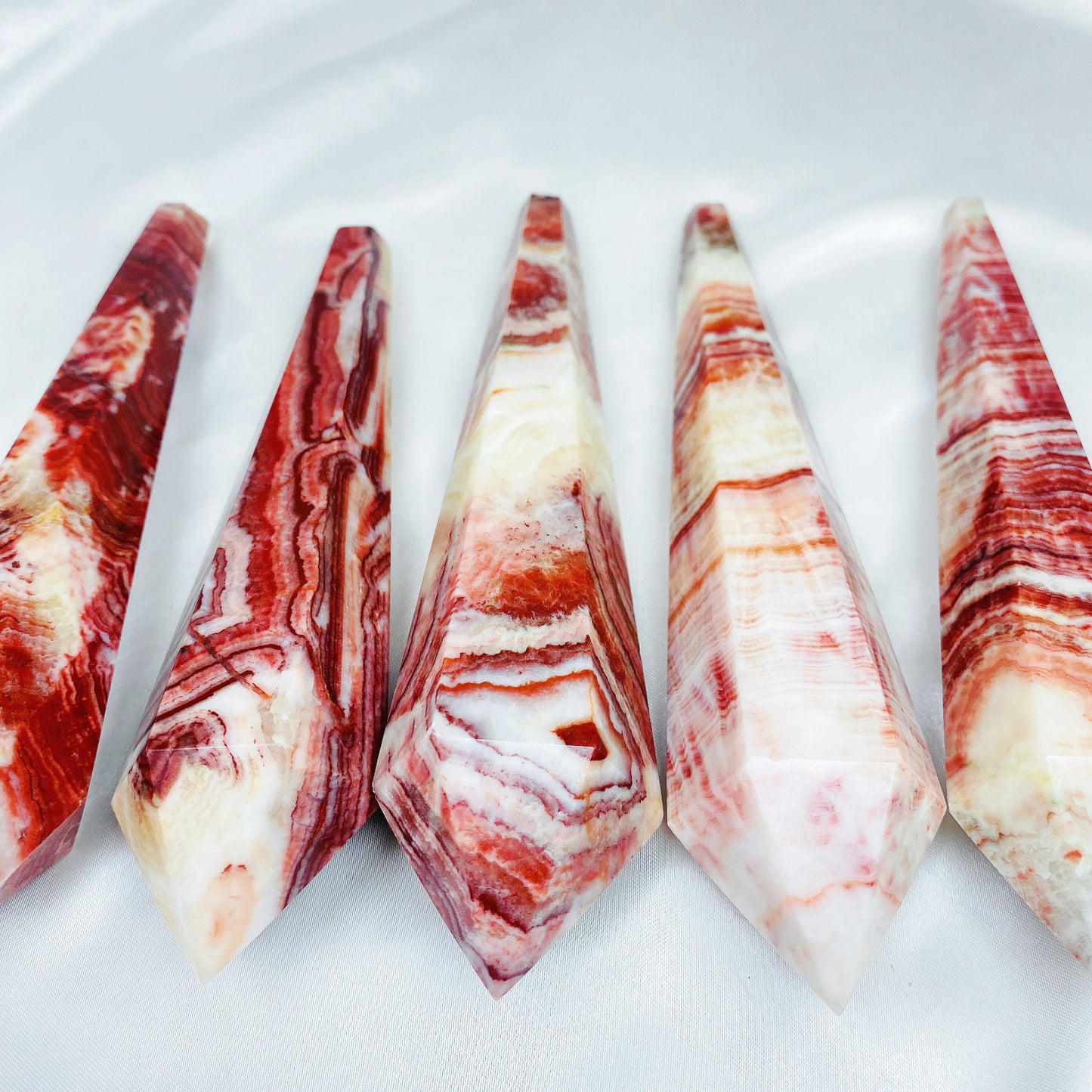 Natural Meat stone scepter Heal ing Gemstone Home Decor