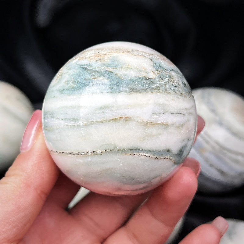 Natural Pink marble ball Heal ing Gemstone Home Decor