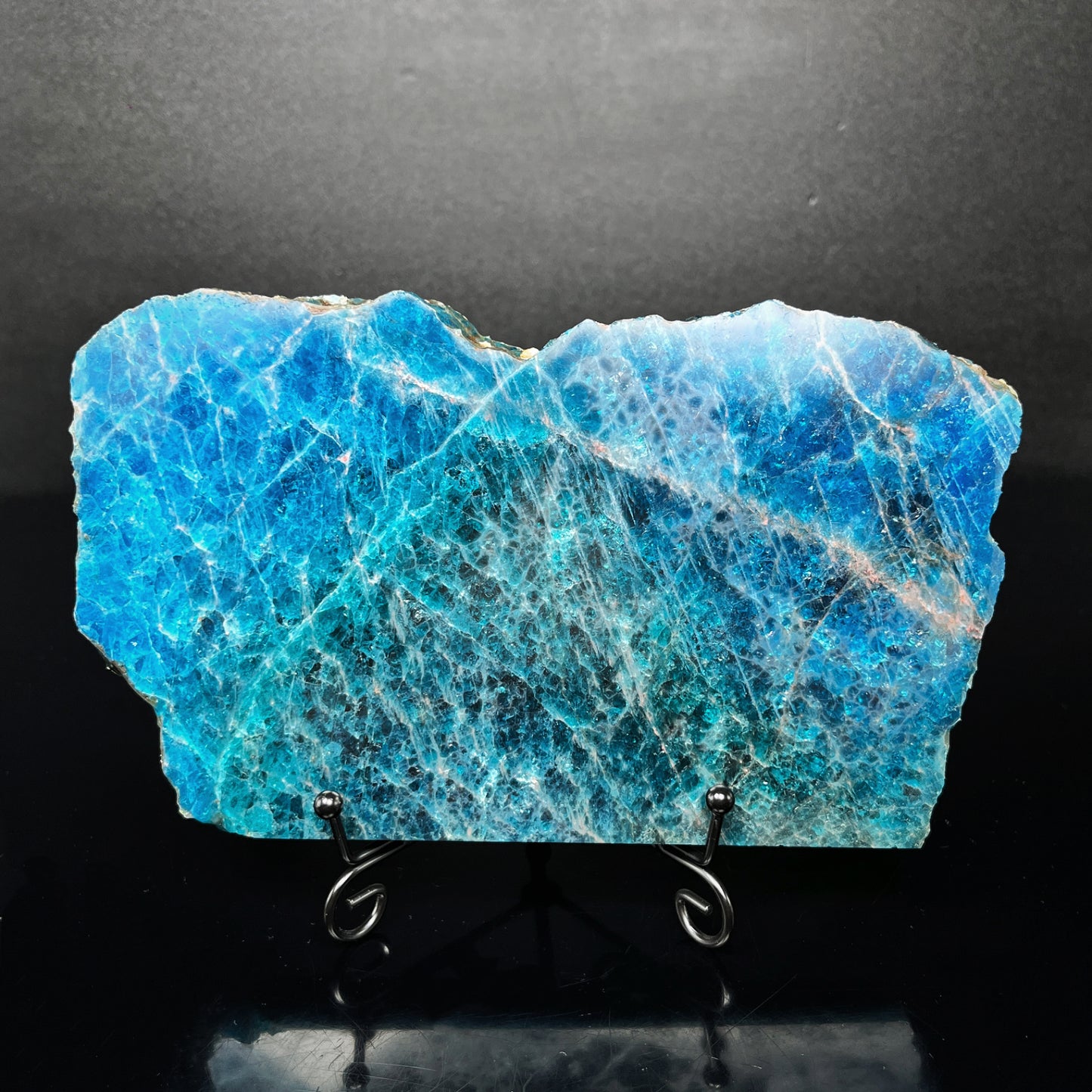 Natural Slicing of blue phosphorus pyroxene Heal ing Gemstone Home Decor