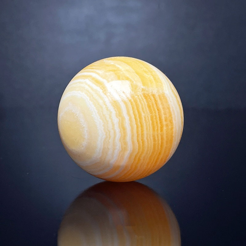 Natural Striped Orange Square Solution Ball Heal ing Gemstone Home Decor