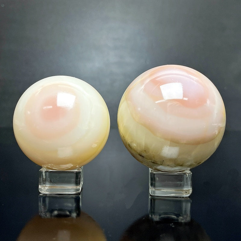 Natural Colorful jade ball Heal ing Gemstone Home Decor