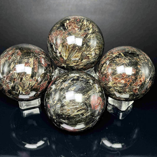 Natural Fireworks pomegranate stone ball Heal ing Gemstone Home Decor