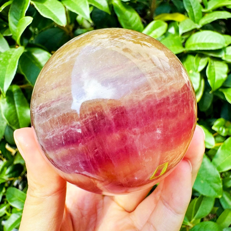 Natural Candy Firefly Stone Ball Heal ing Gemstone Home Decor