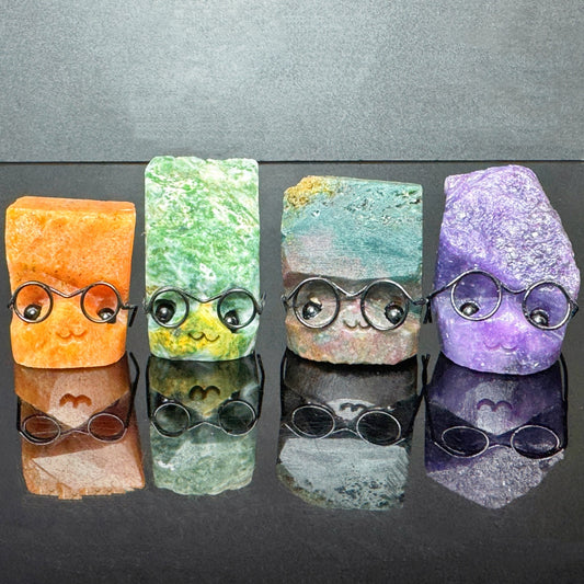 Natural Mixed material carvings Heal ing Gemstone Home Decor