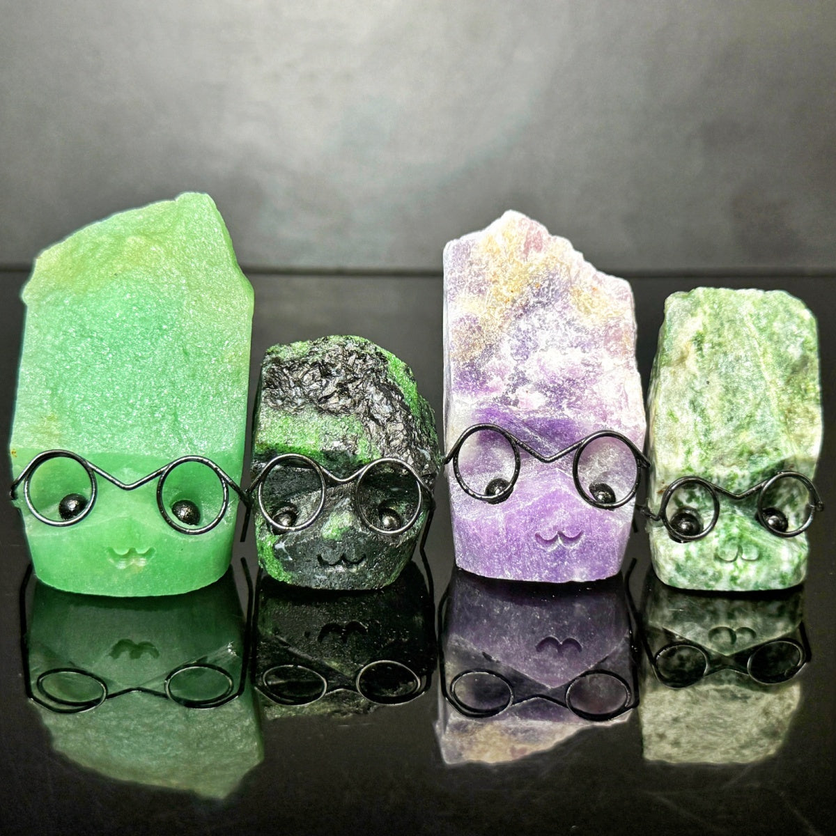 Natural Mixed material carvings Heal ing Gemstone Home Decor