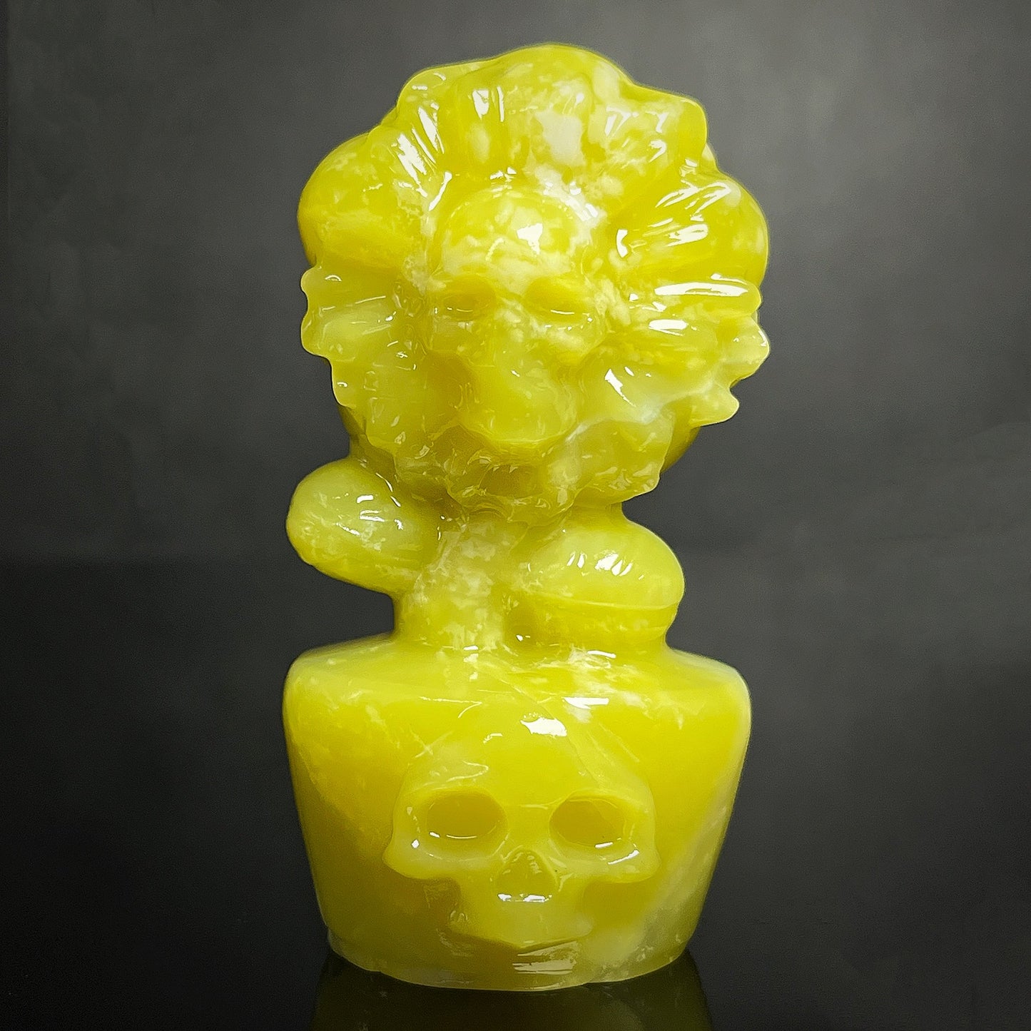 Natural Carving man eating flowers Heal ing Gemstone Home Decor