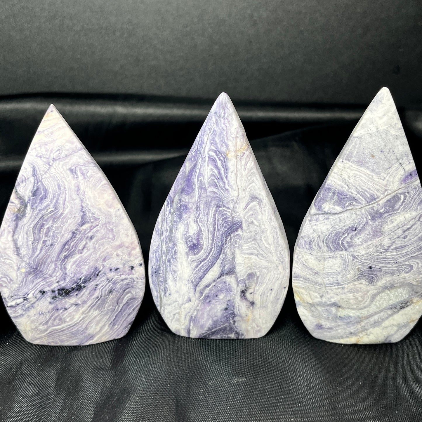Natural Purple peacock stone ornament Healing  Gemstone Home Decor