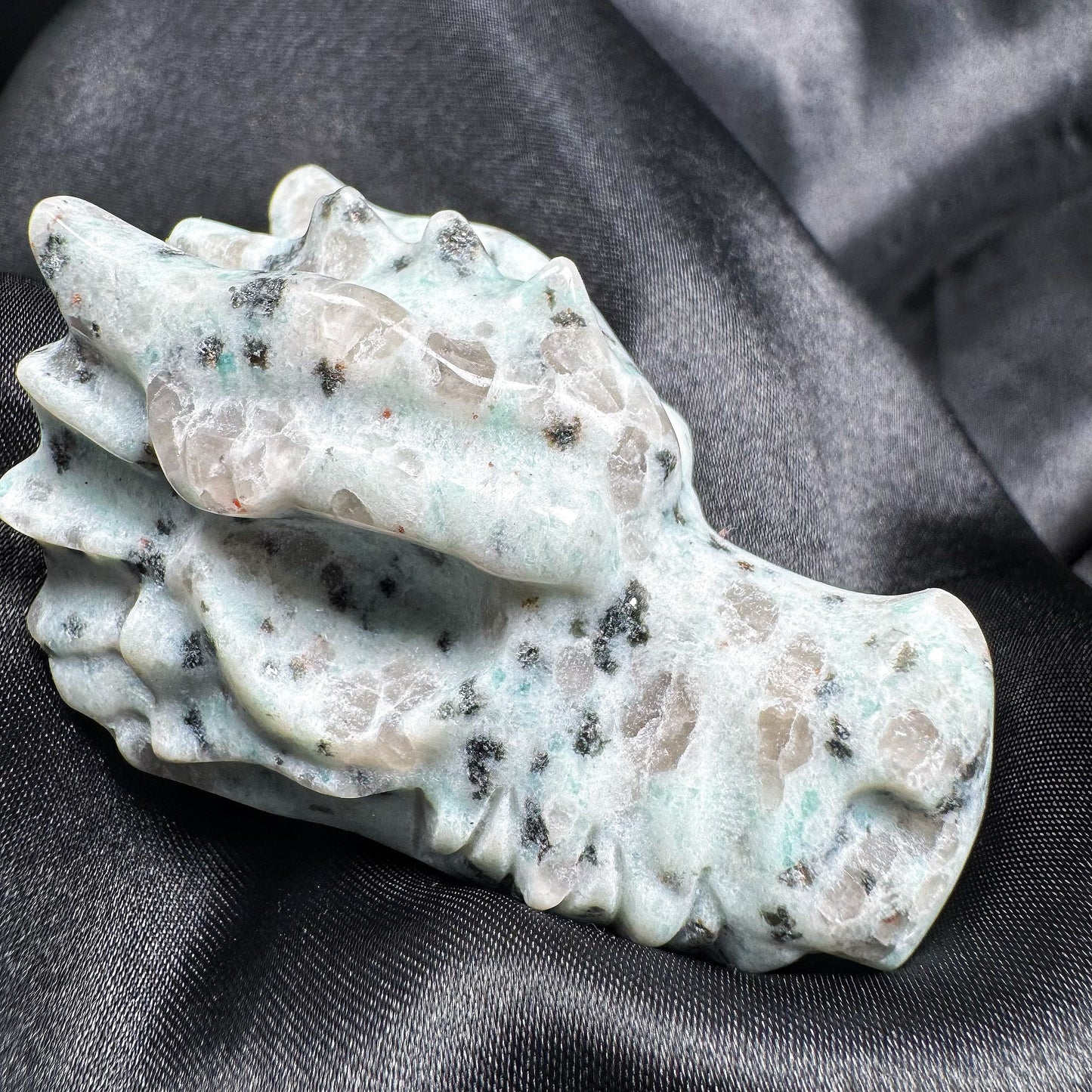 Natural Crystal carved faucet Heal ing Gemstone Home Decor