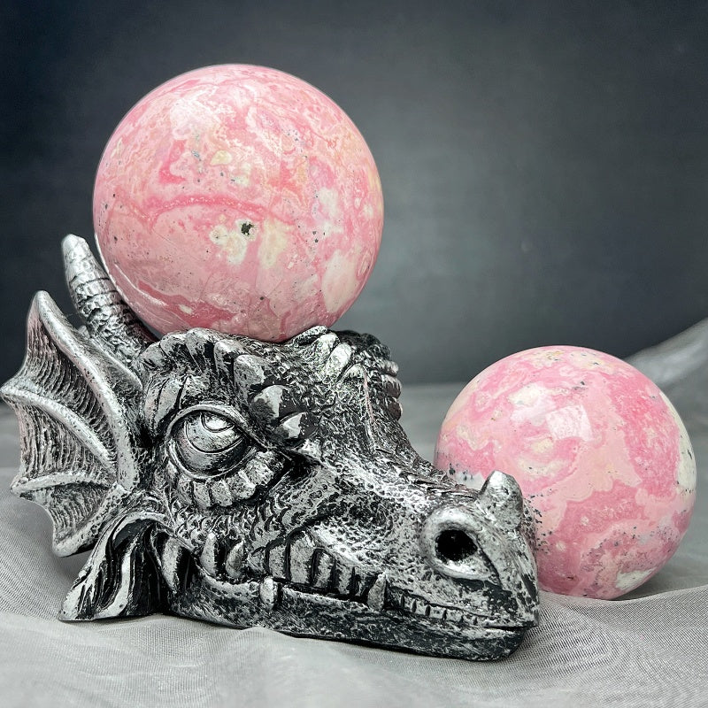 Natural Peruvian rose stone ball Heal ing Gemstone Home Decor