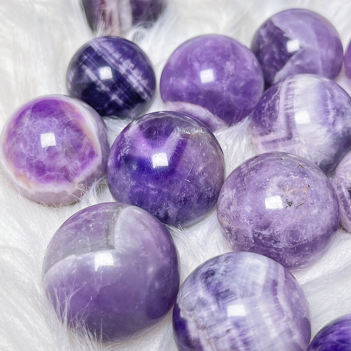 Natural Dreamy amethyst ball Heal ing Gemstone Home Decor