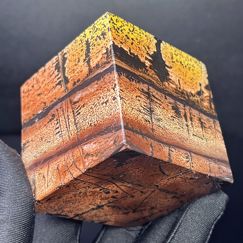 Natural Chinese painting stone blocks  Heal ing Gemstone Home Decor gift
