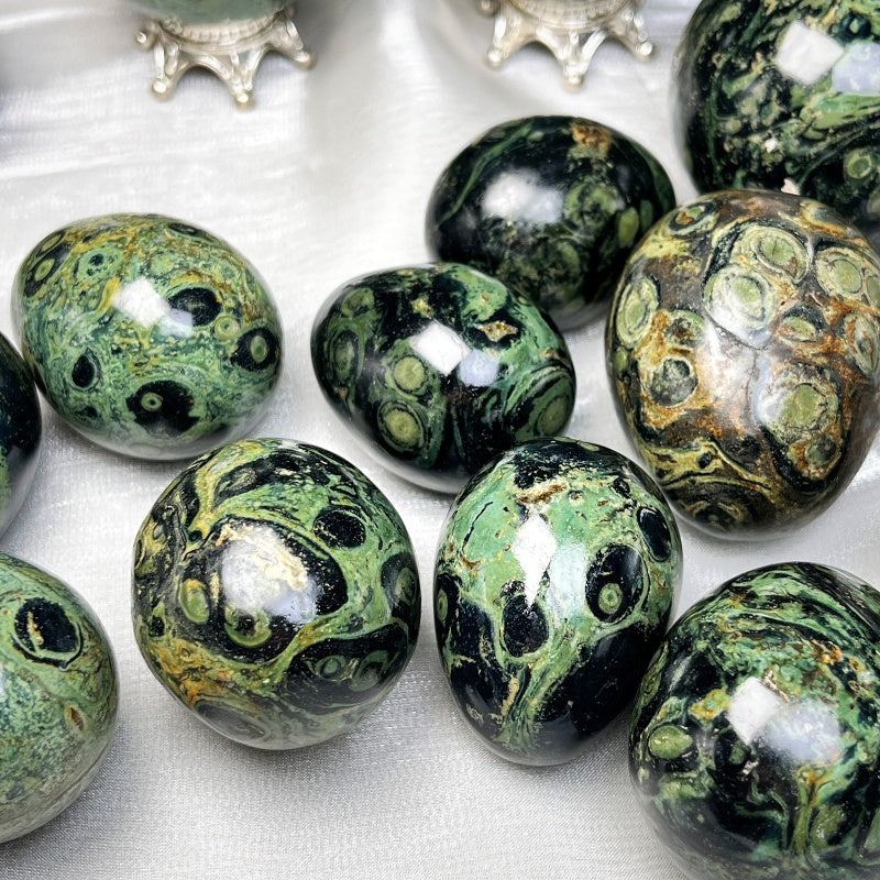 Natural  Peacock Eye Egg Heal ing Gemstone Home Decor