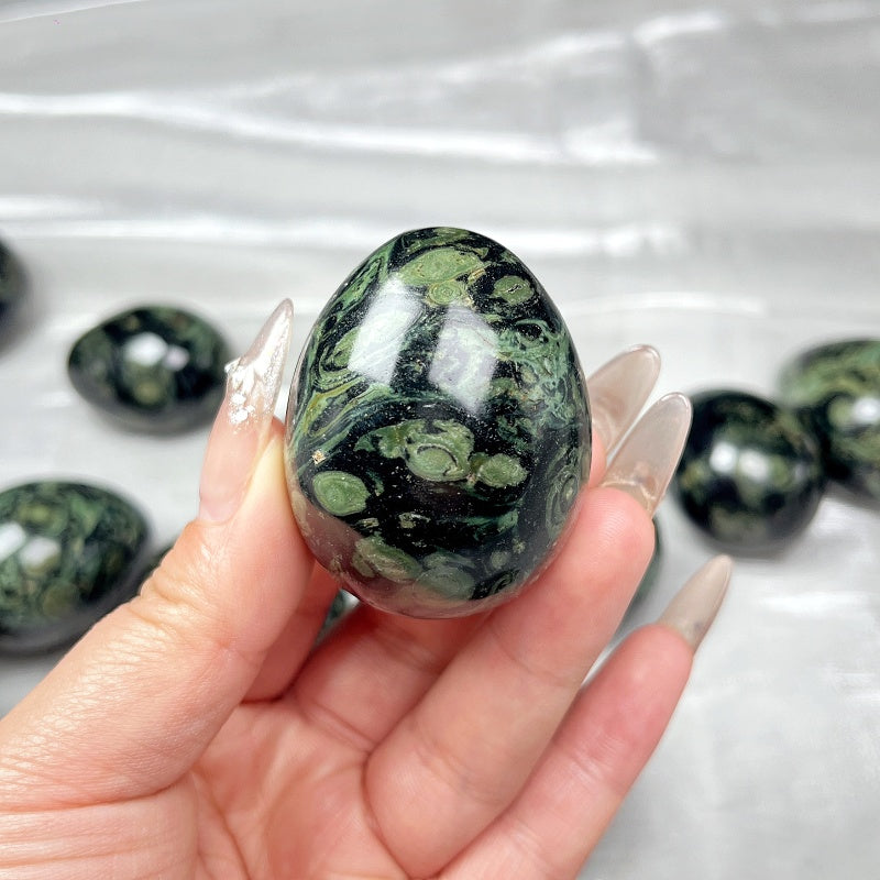 Natural  Peacock Eye Egg Heal ing Gemstone Home Decor