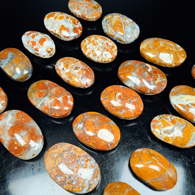 Natural Play with yellow cherry blossom agate Heal ing Gemstone Home Decor