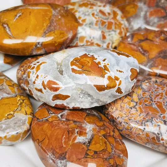 Natural Play with yellow cherry blossom agate Heal ing Gemstone Home Decor