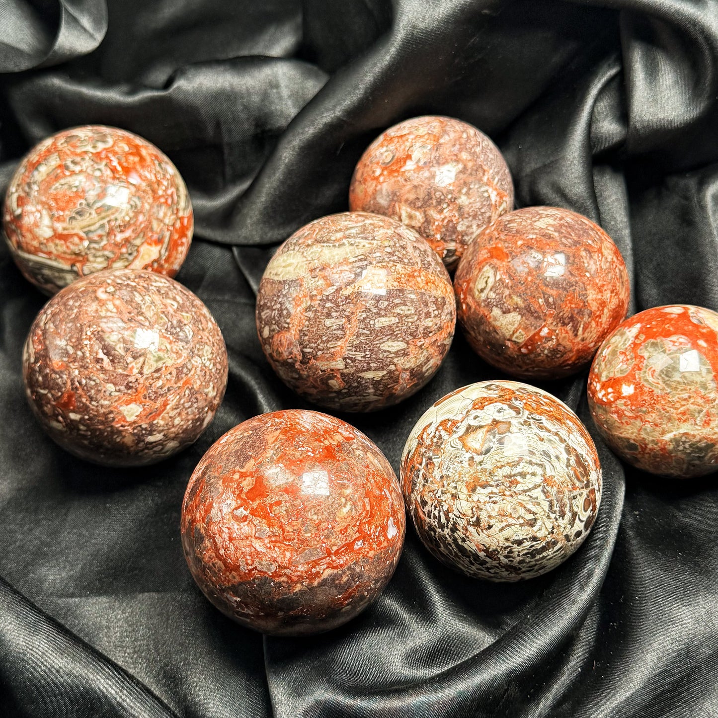 Natural Money agate ball Heal ing Gemstone Home Decor