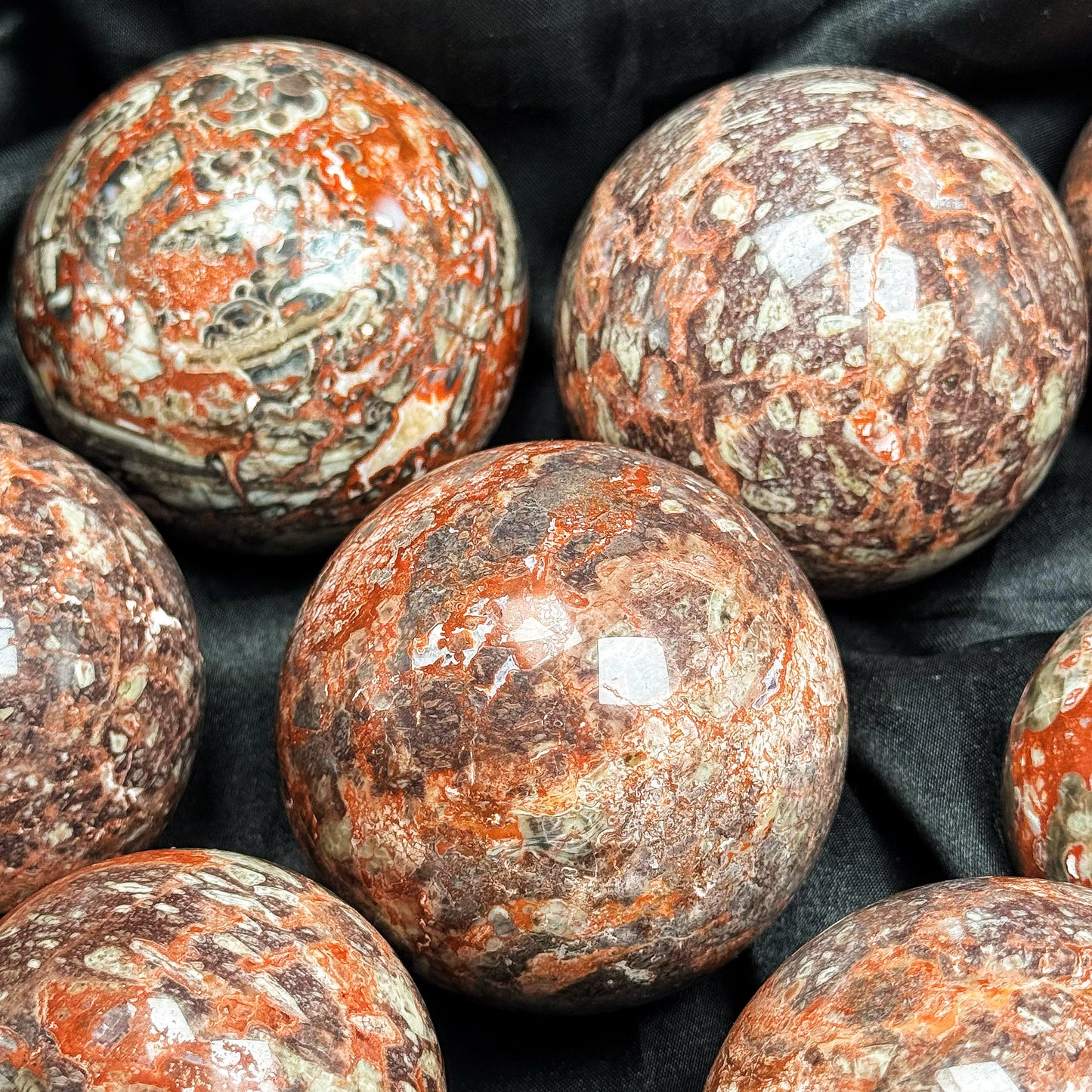 Natural Money agate ball Heal ing Gemstone Home Decor
