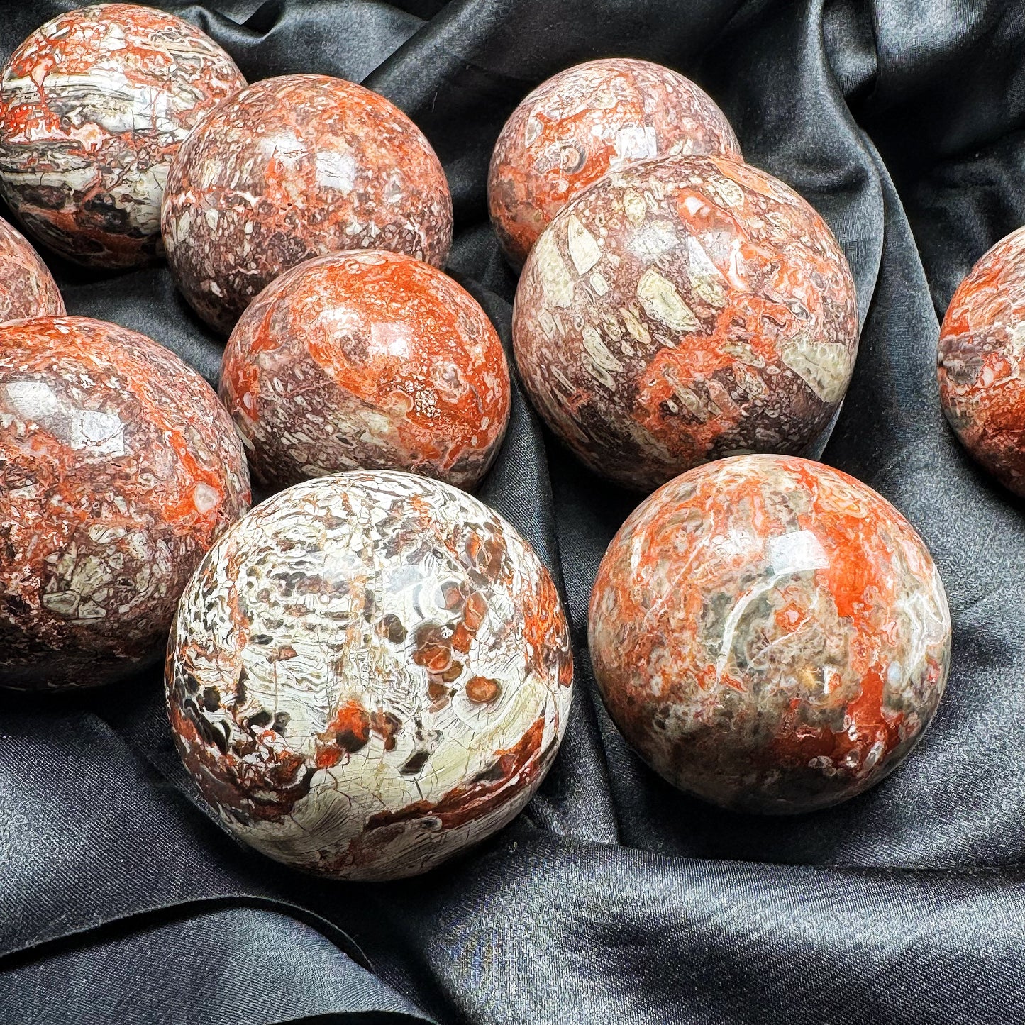 Natural Money agate ball Heal ing Gemstone Home Decor