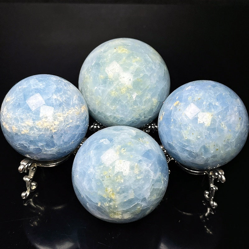 Natural Tianqing Stone Ball Heal ing Gemstone Home Decor