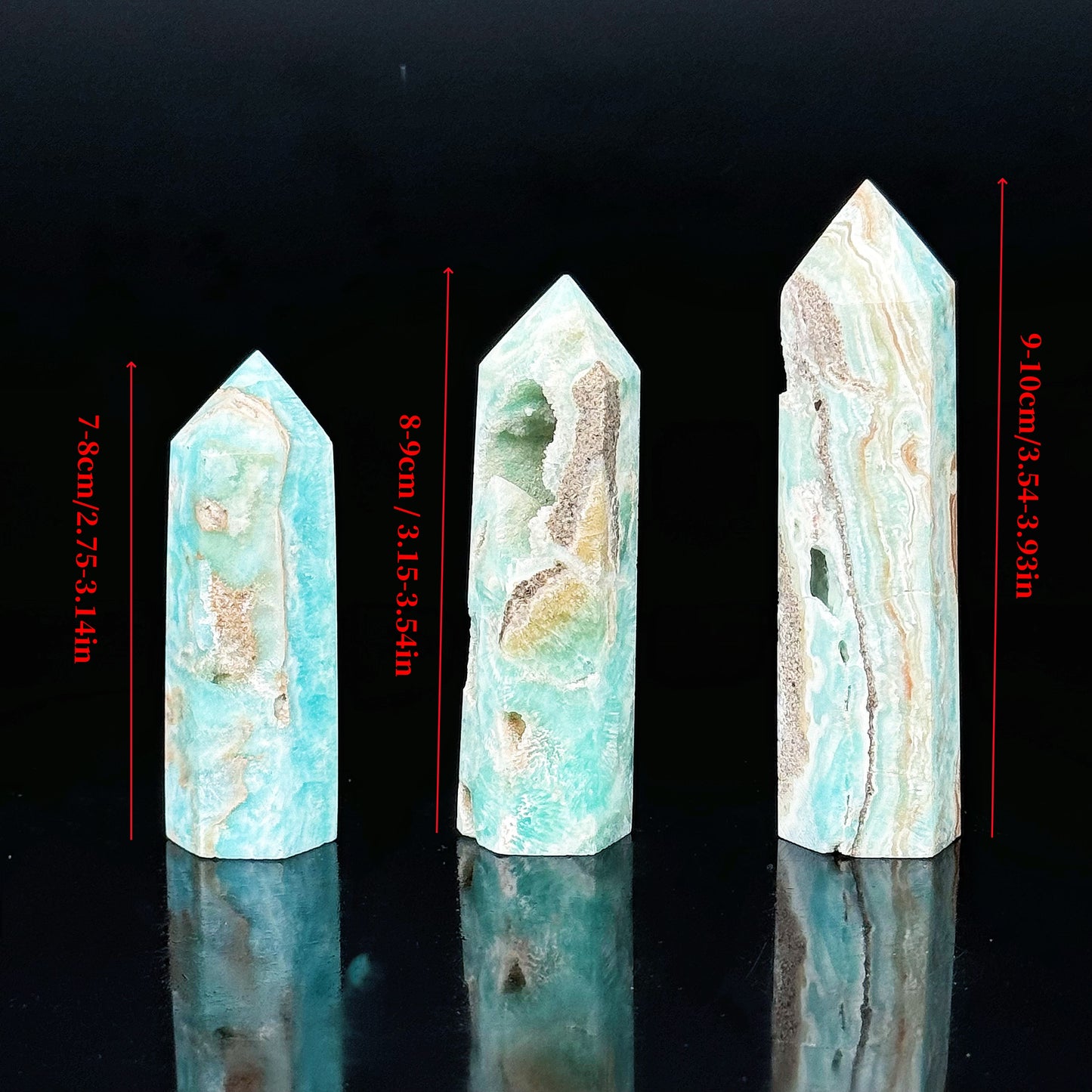 Natural Blue heterogeneous single pointed column Heal ing Gemstone Home Decor