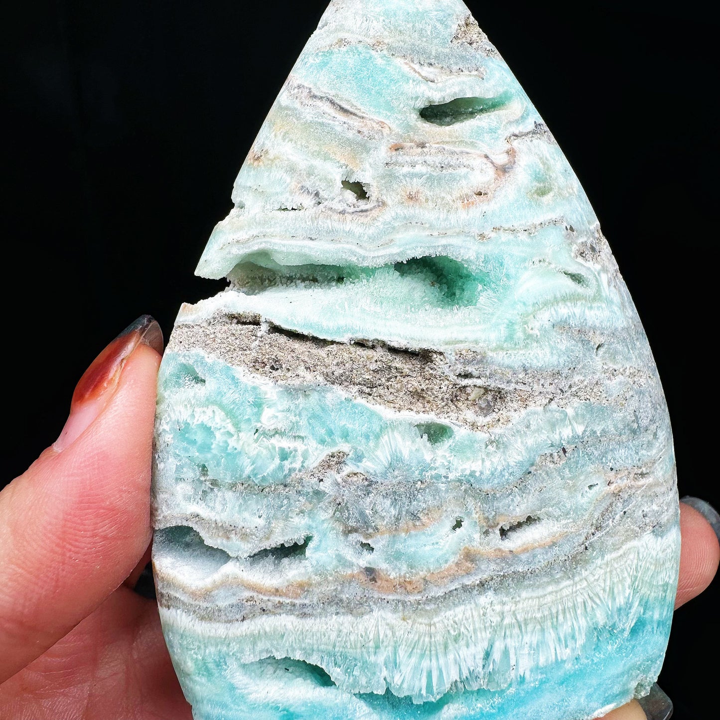 Natural Blue Extreme Ornament Heal ing Gemstone Home Decor