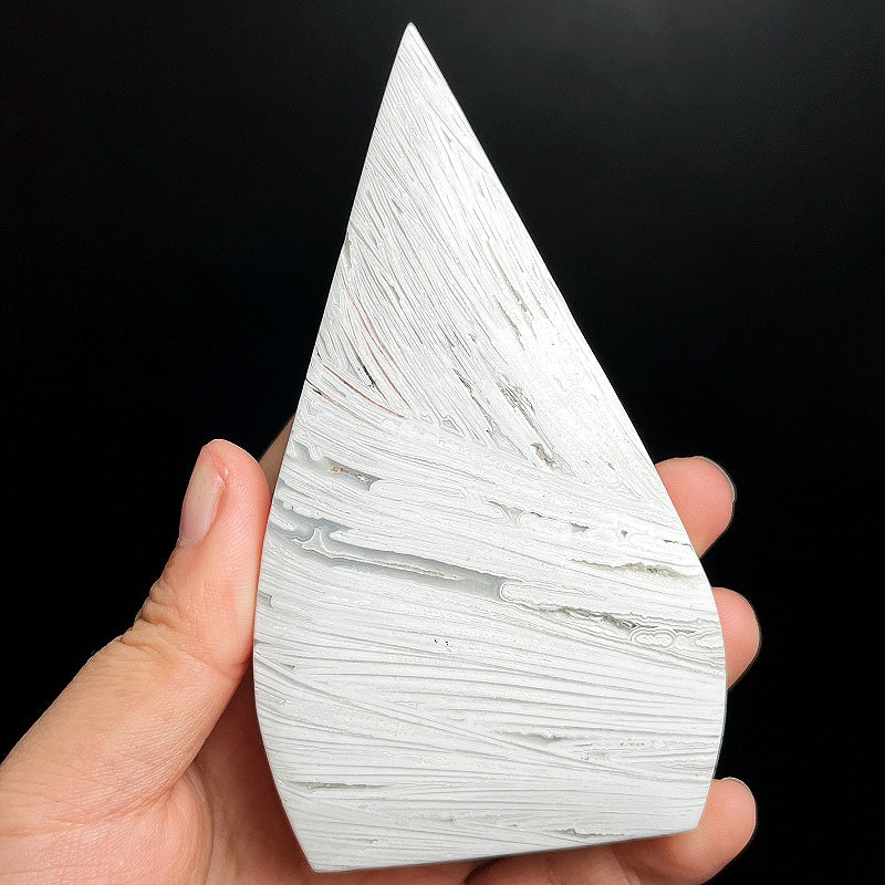 Natural White Mexican agate ornament Heal ing Gemstone Home Decor