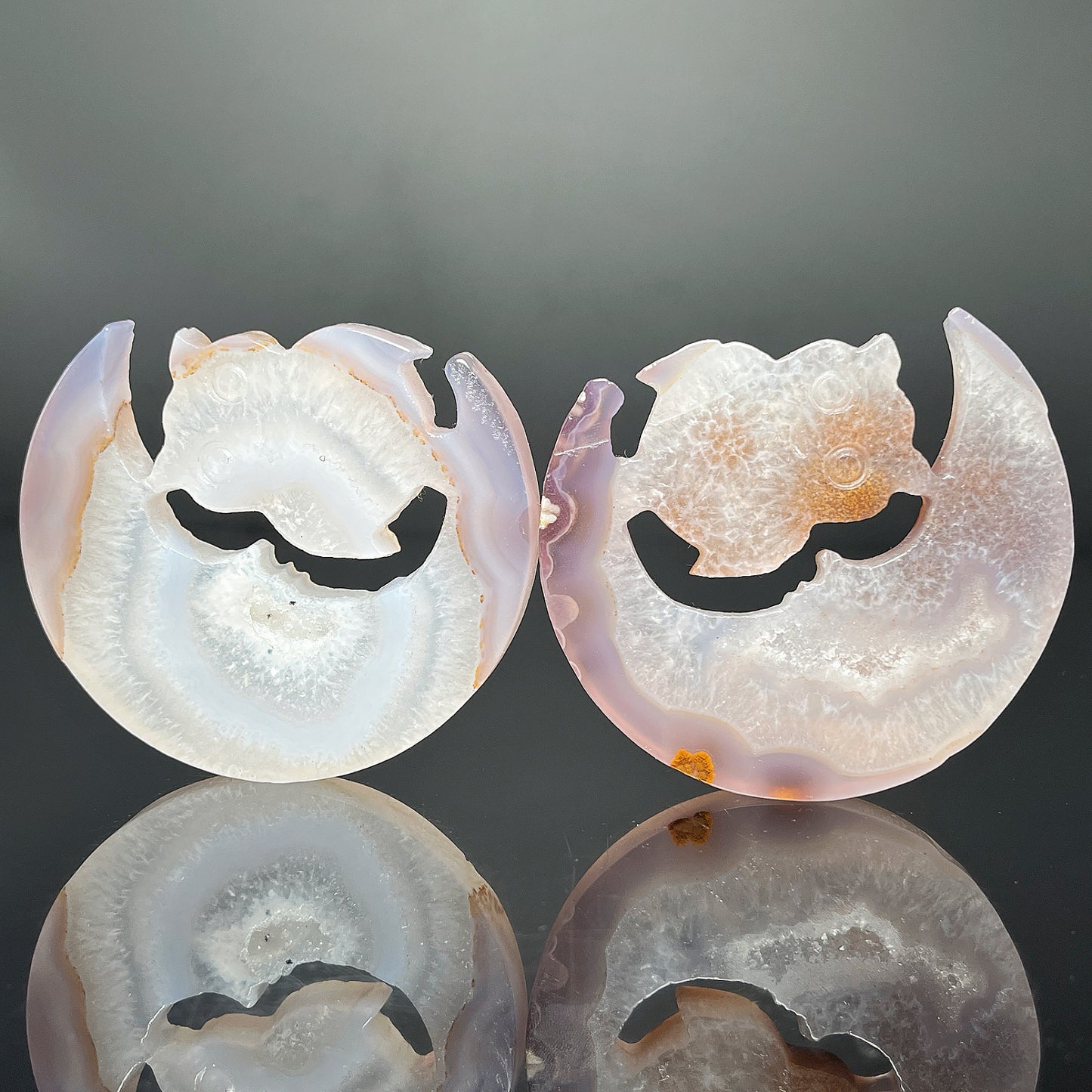 Natural Crystal Cave Agate Carvings Heal ing Gemstone Home Decor