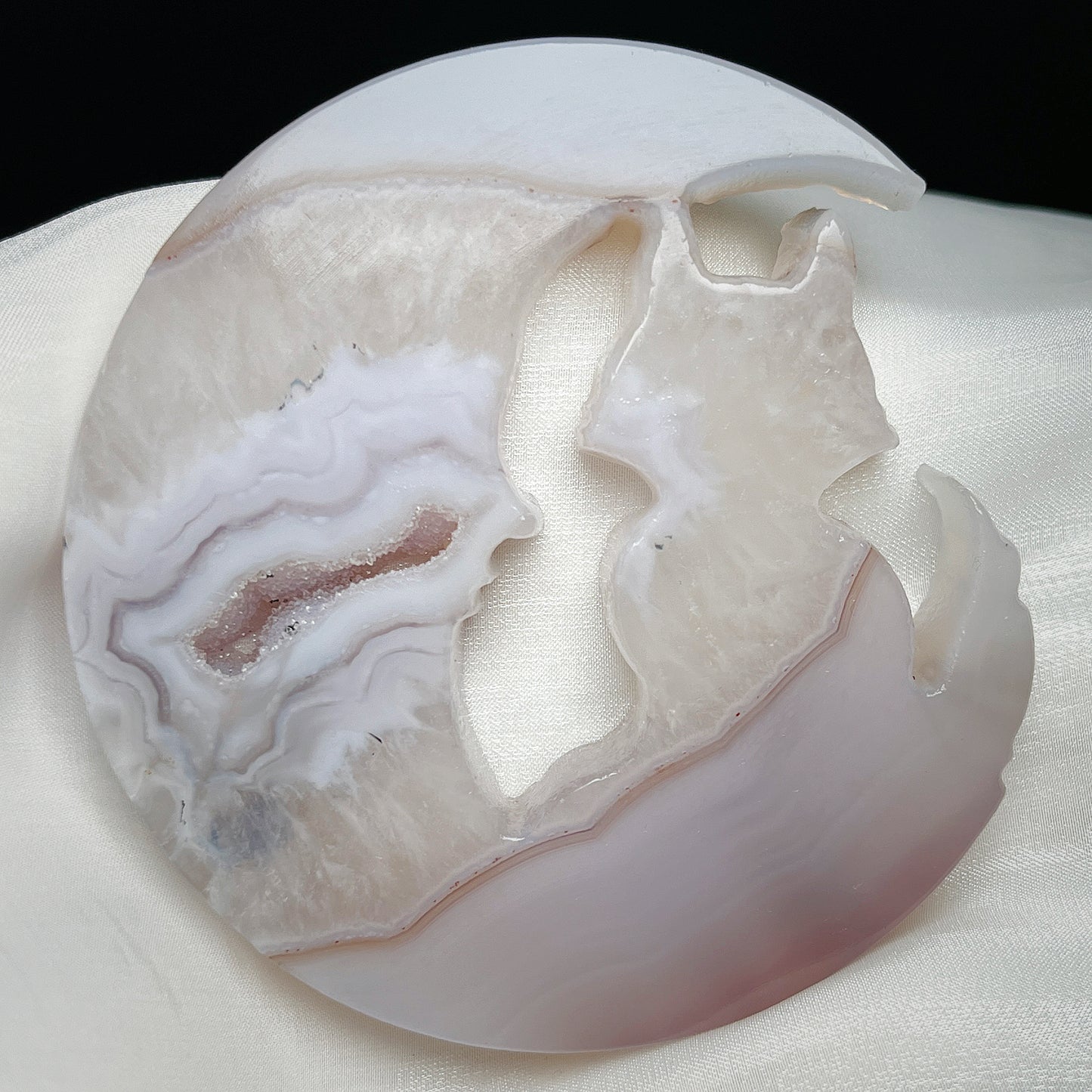 Natural Crystal Cave Agate Carvings Heal ing Gemstone Home Decor