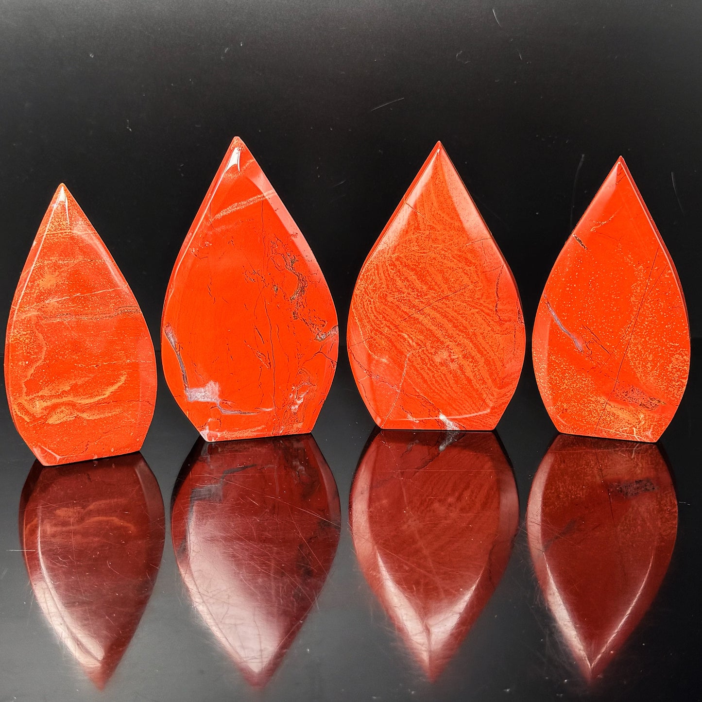 Natural Red jade ornament Heal ing Gemstone Home Decor