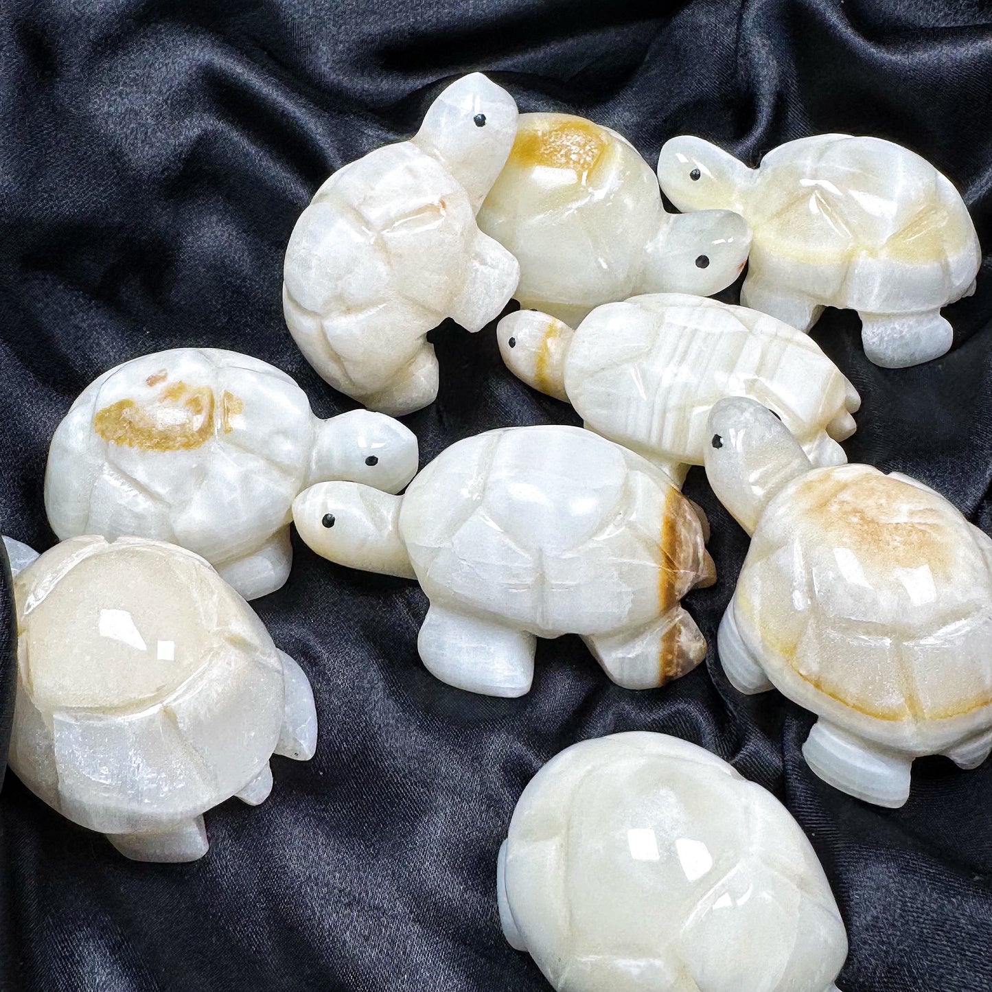 Natural Stone carving turtle Heal ing Gemstone Home Decor