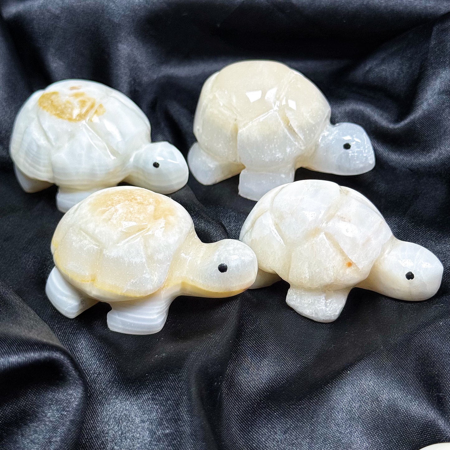 Natural Stone carving turtle Heal ing Gemstone Home Decor