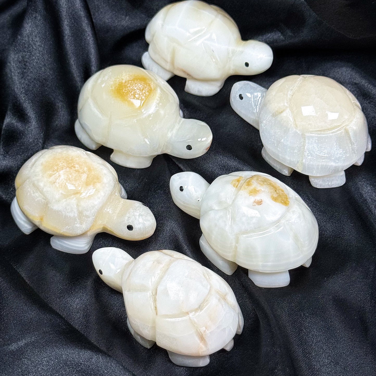Natural Stone carving turtle Heal ing Gemstone Home Decor