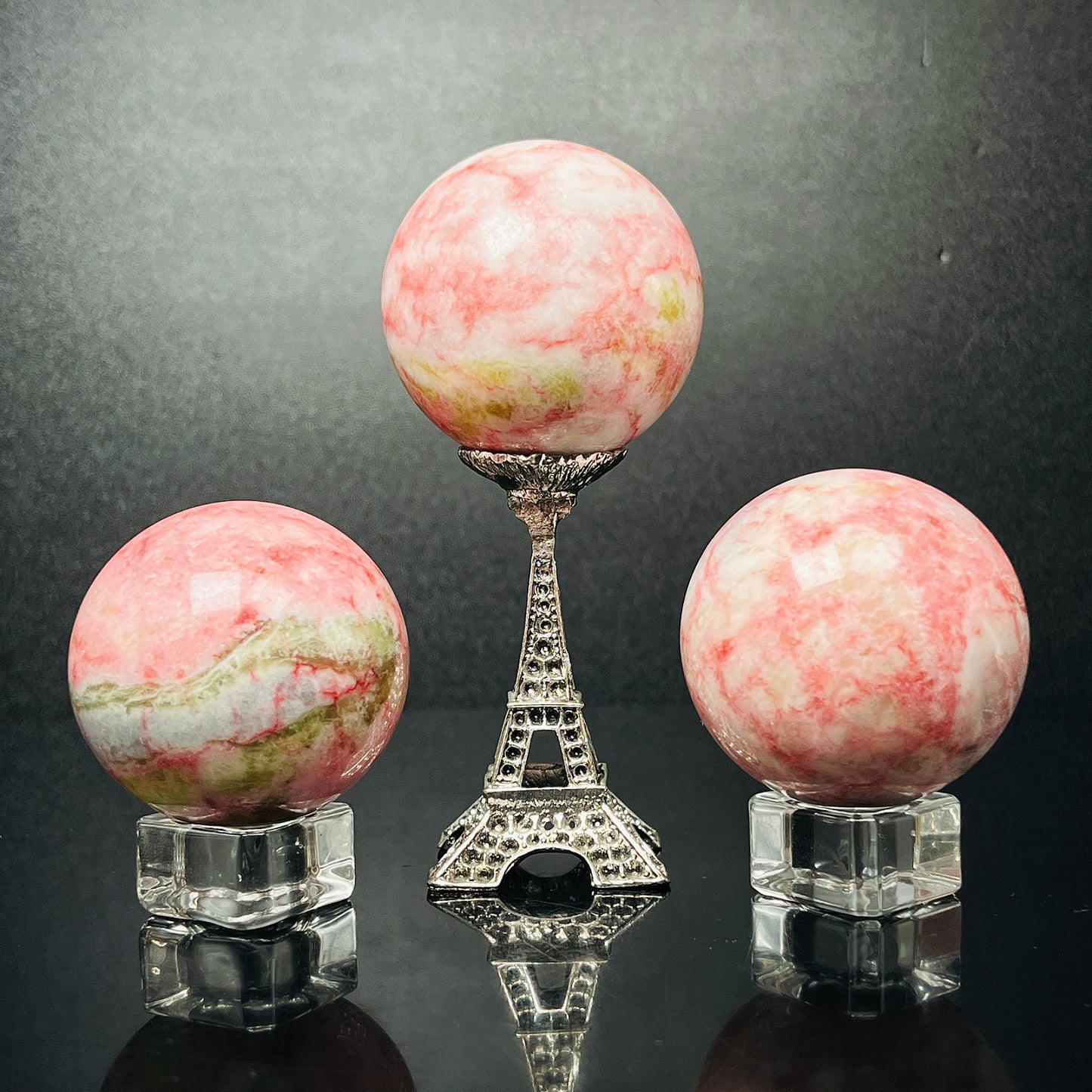 Natural Curtain stone ball Heal ing Gemstone Home Decor