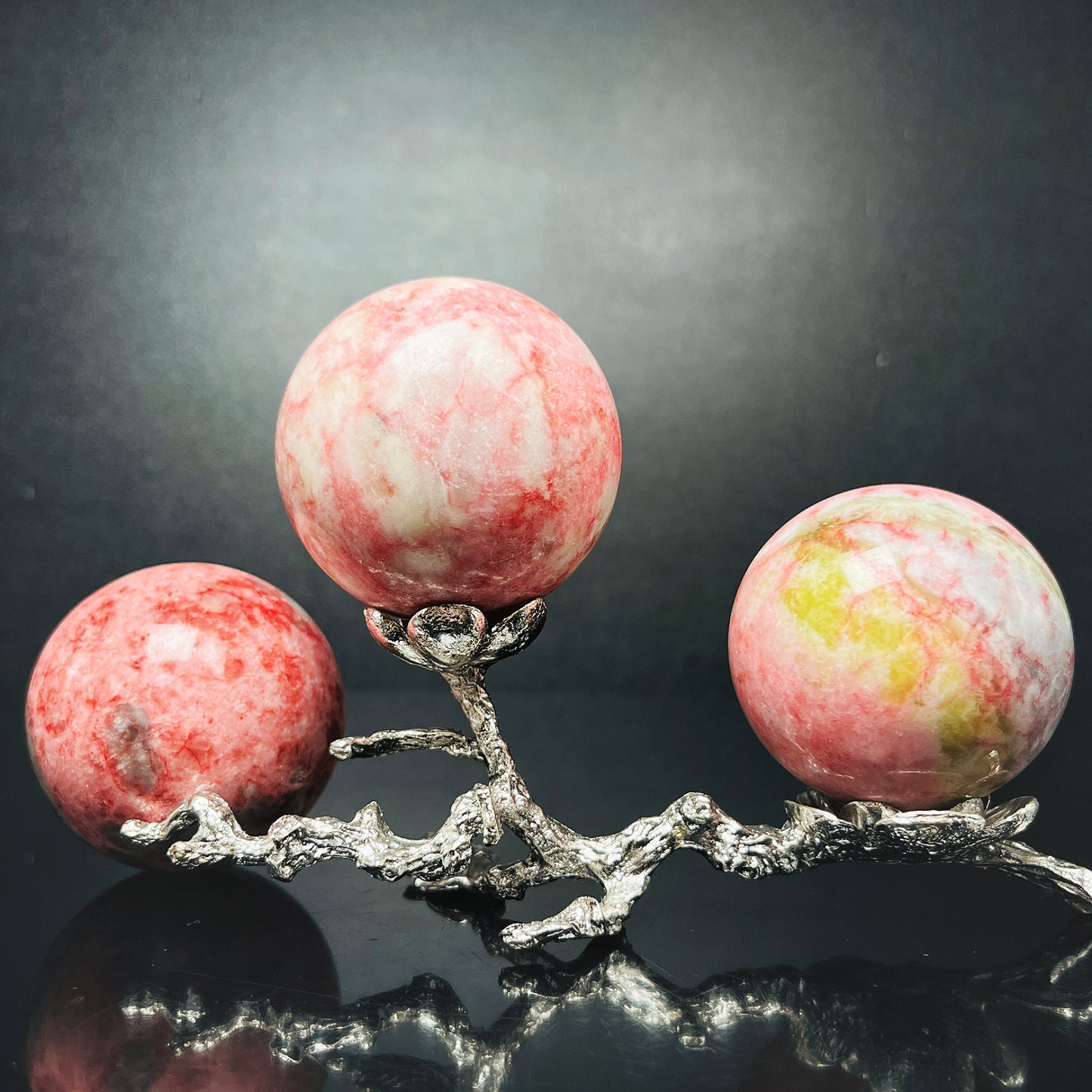 Natural Curtain stone ball Heal ing Gemstone Home Decor