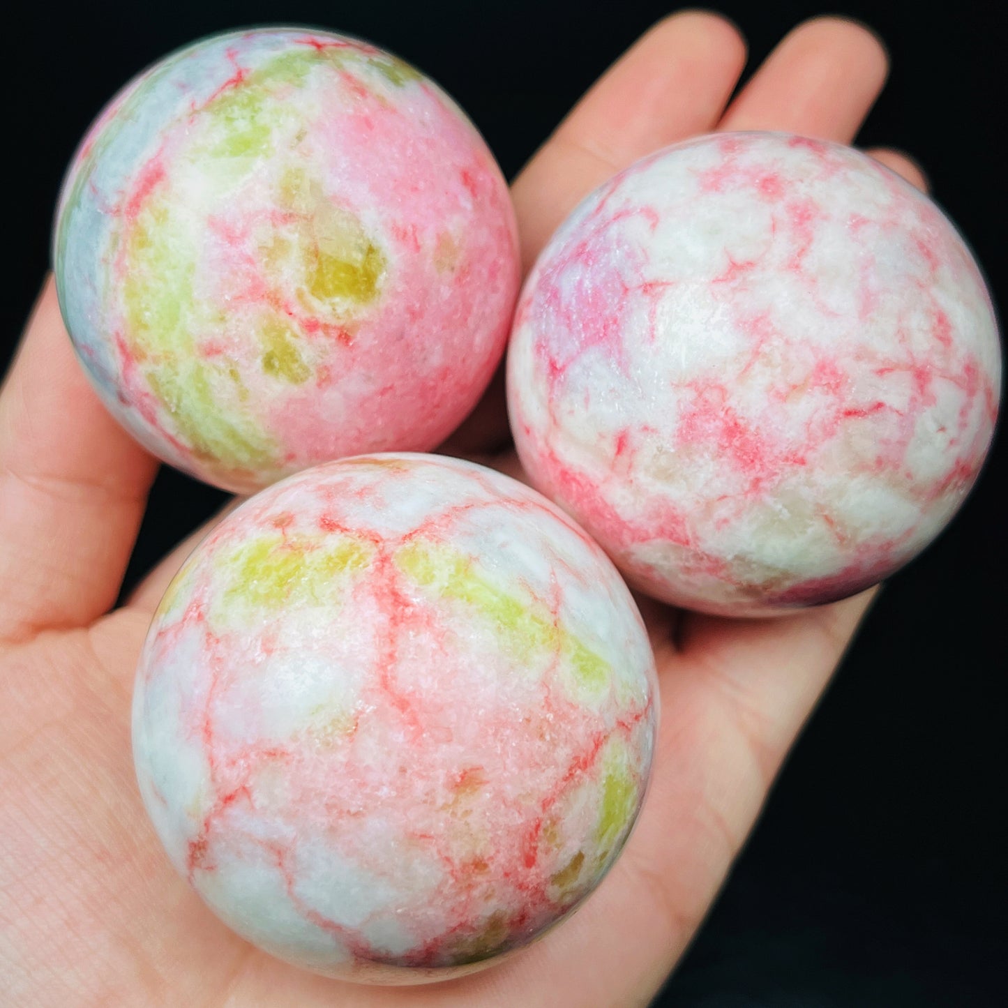 Natural Curtain stone ball Heal ing Gemstone Home Decor